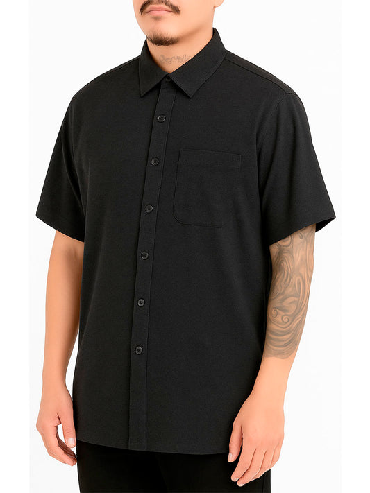 Mens Town Button Down Short Sleeve Shirt