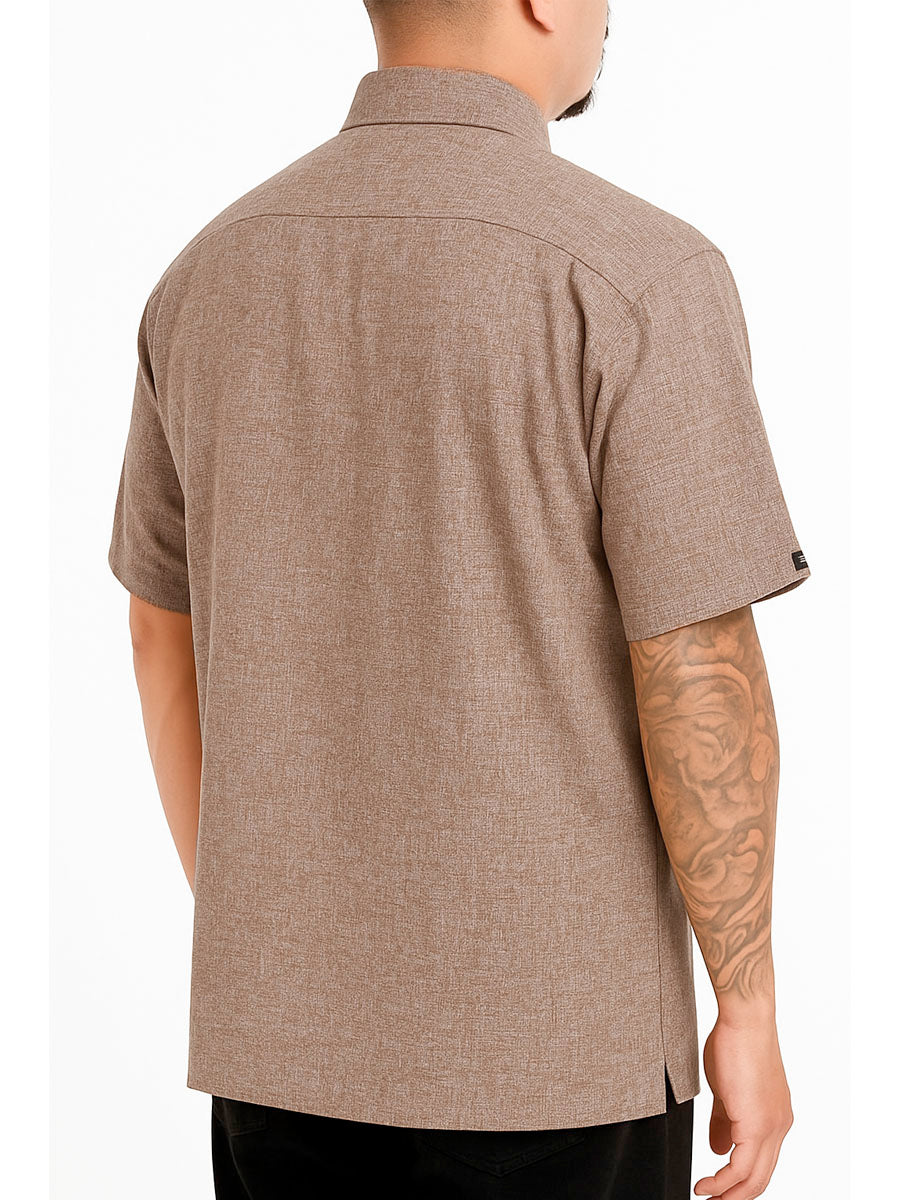 Mens Town Button Down Short Sleeve Shirt