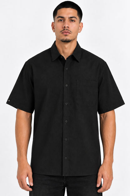 Solid Button Down Shirt