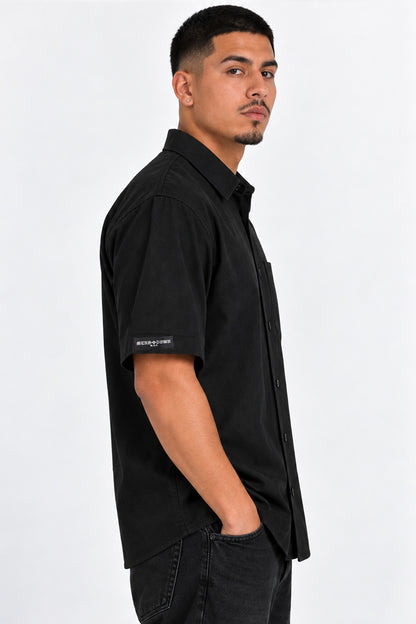 Solid Button Down Shirt