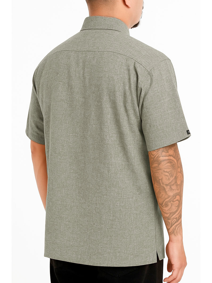 Mens Town Button Down Short Sleeve Shirt