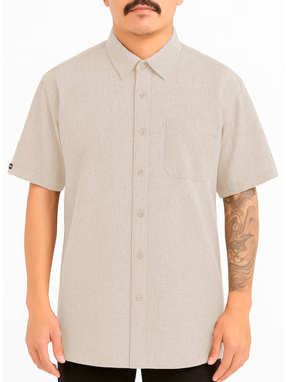 Mens Town Button Down Short Sleeve Shirt