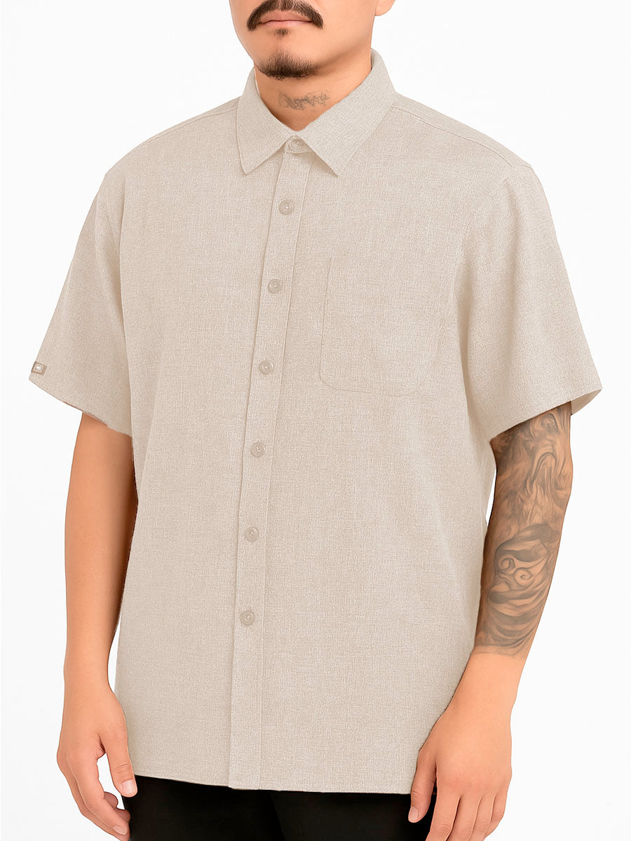Mens Town Button Down Short Sleeve Shirt