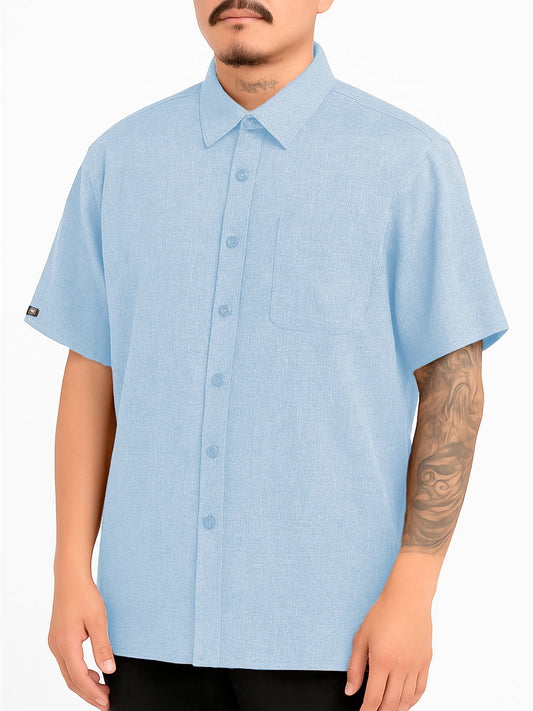 Mens Town Button Down Short Sleeve Shirt