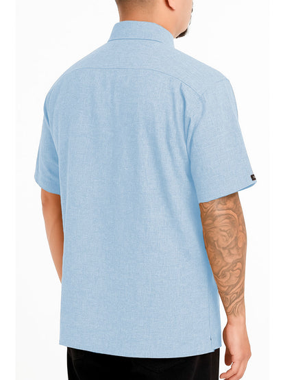 Mens Town Button Down Short Sleeve Shirt