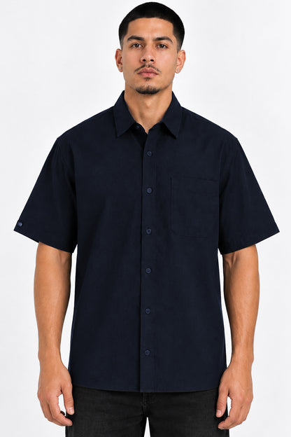 Solid Button Down Shirt