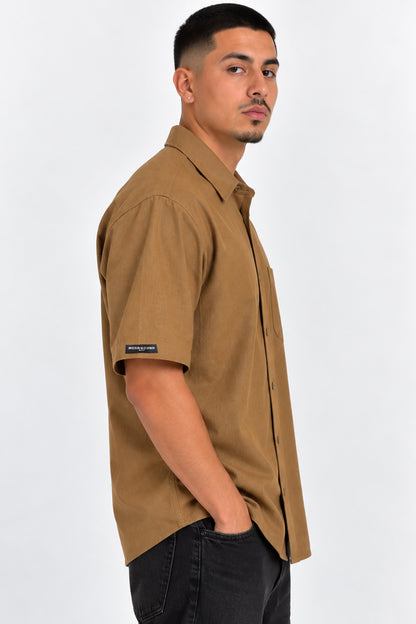Solid Button Down Shirt