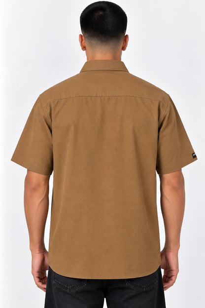 Solid Button Down Shirt