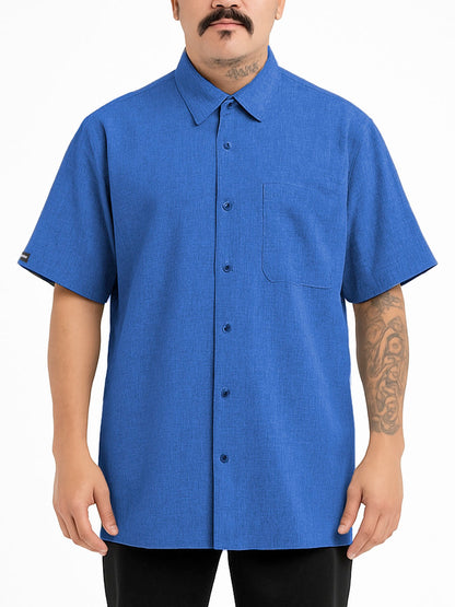 Mens Town Button Down Short Sleeve Shirt